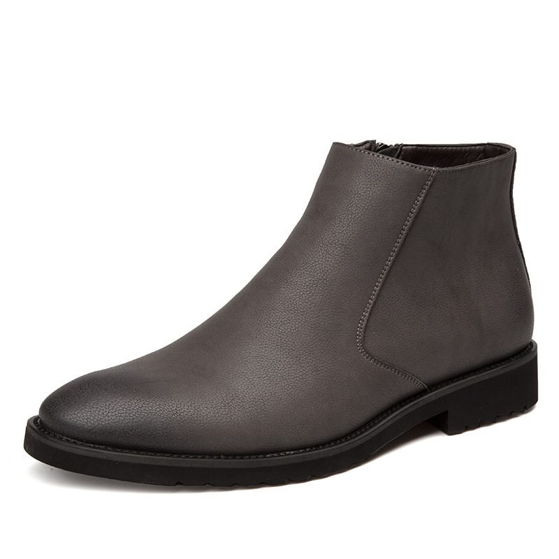 2024 Męskie Buty Nowe Wysokie Wizytowe Business Casual Wewnętrzna Podwyższona Jesienno-zimowa Chelsea Martin Boots Trendy