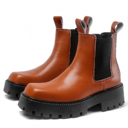 2024 Zhongtong Chelsea Boots Męskie Oddychające Grube Podeszwy Buty Modne Narzędziowe