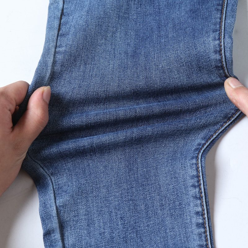 Damskie Jeansy Z Wysokim Stanem I Rozciągliwością W Kolorze Skinny Blue