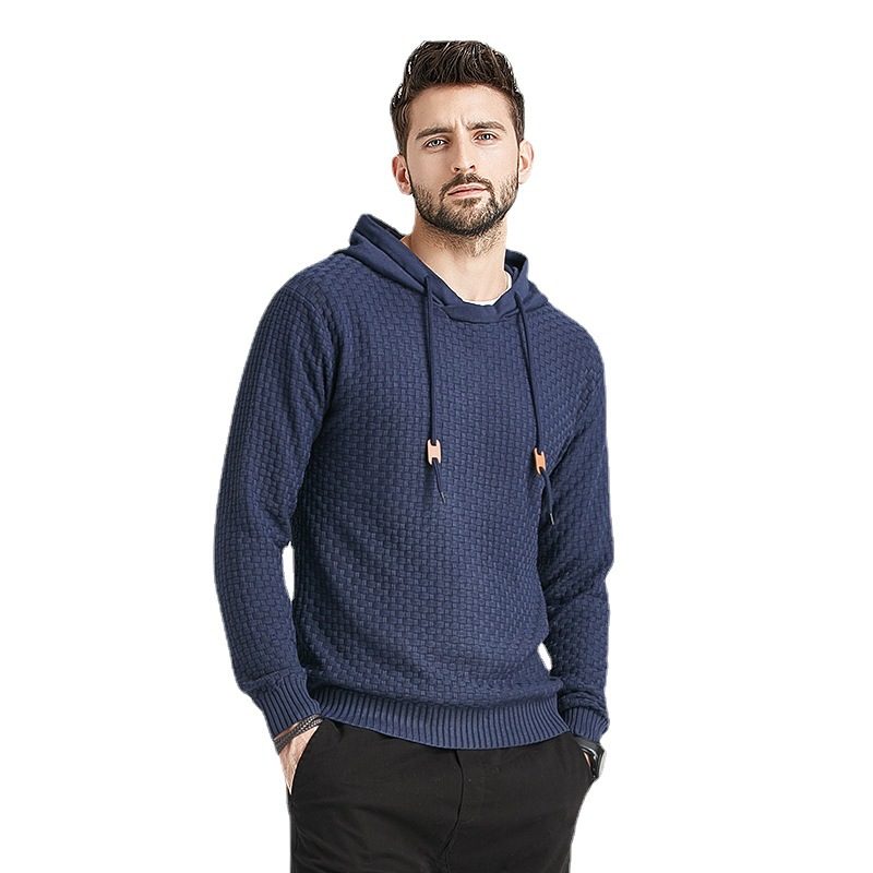 Bluza Z Kapturem I Długim Rękawem Fashion Casual Men's Sweter