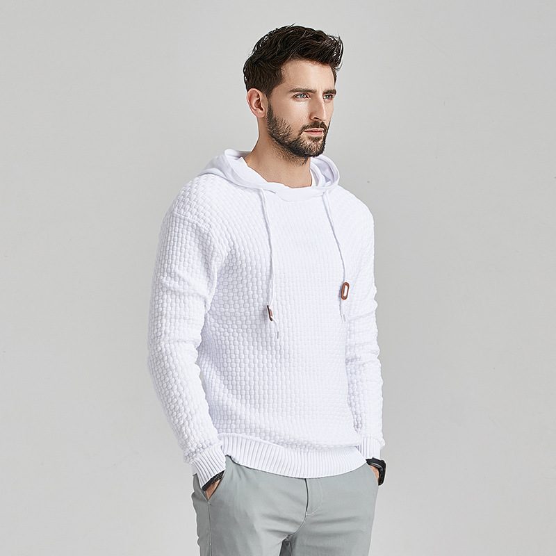 Bluza Z Kapturem I Długim Rękawem Fashion Casual Men's Sweter