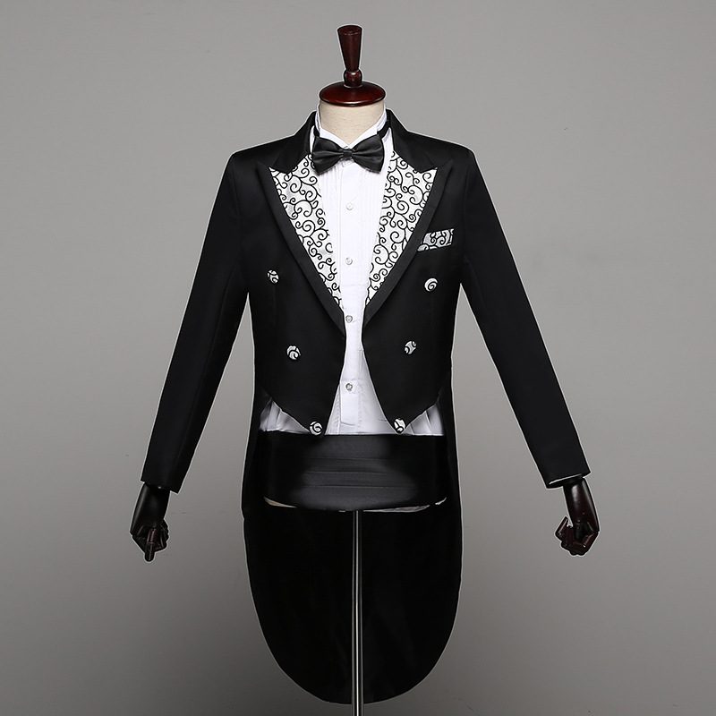 Tuxedo Garnitur Męski Slim Fit Dress Stage