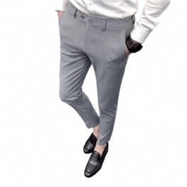 Haftowane Spodnie Na Co Dzień Slim Fit Small Feet Casual Pants Men