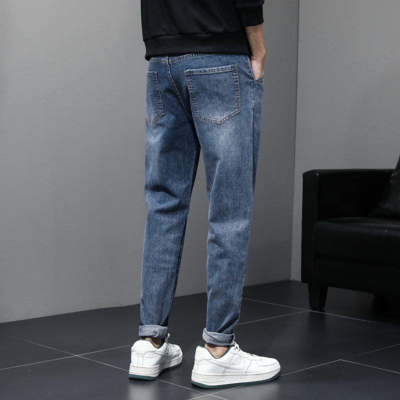 Męskie Jeansy Slim Fit Proste