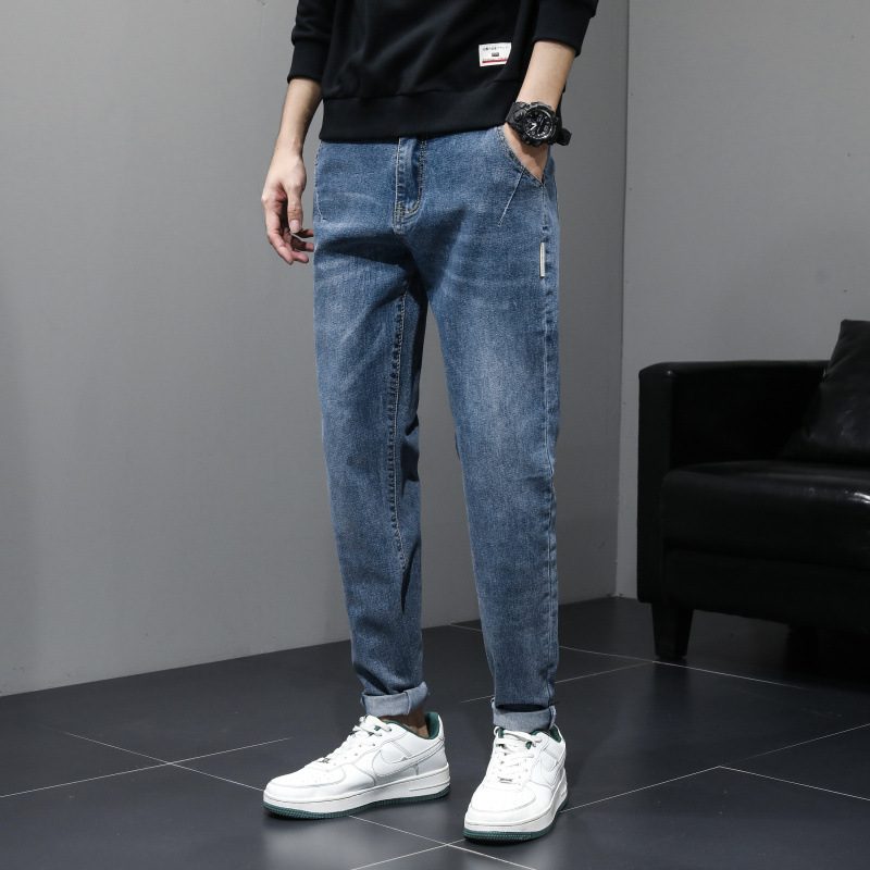 Męskie Jeansy Slim Fit Proste