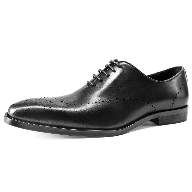 2024 Brogue Buty Rzeźbione Męskie Biznesowe Formalne Skórzane Z Szpiczastym Noskiem Sukienka W Stylu Retro