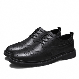 2024 Four Seasons Fashion Men's Shoes Brogue Trendy Młodzieżowe Męskie Buty Wizytowe