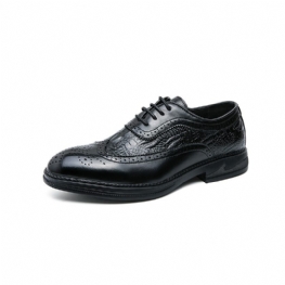 Plus Size Business Men's Casual Dress Shoes Męskie 46 Rozmiar Jesień Gentleman Brogue Buty Trendy