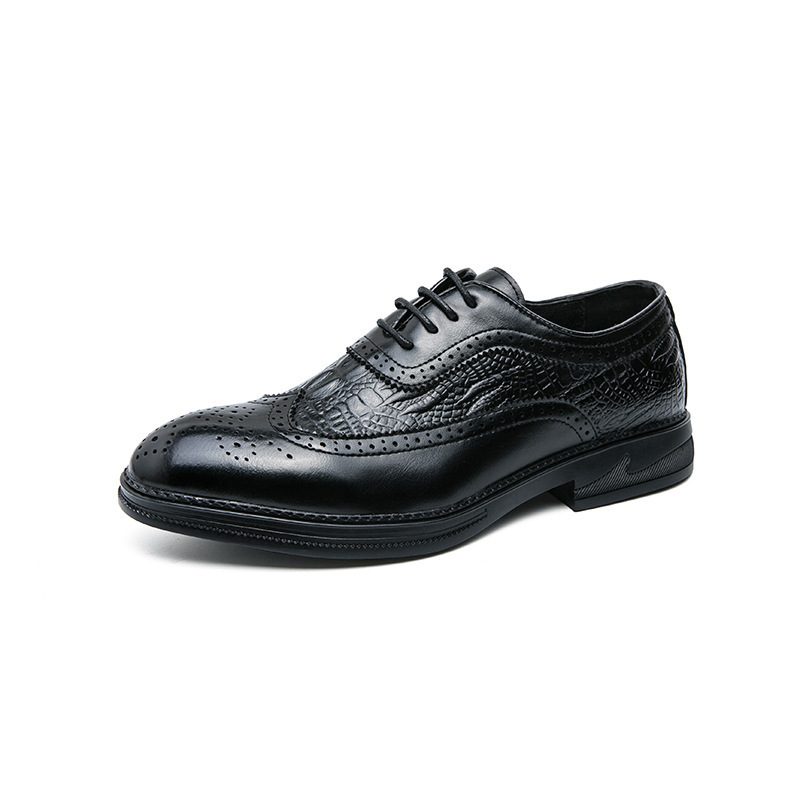 Plus Size Business Men's Casual Dress Shoes Męskie 46 Rozmiar Jesień Gentleman Brogue Buty Trendy