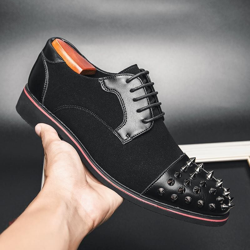 Plus Size Dress Shoes Męskie Buty Brogue Business Casual Carved Hair Stylist Trendy Lace Up Orange