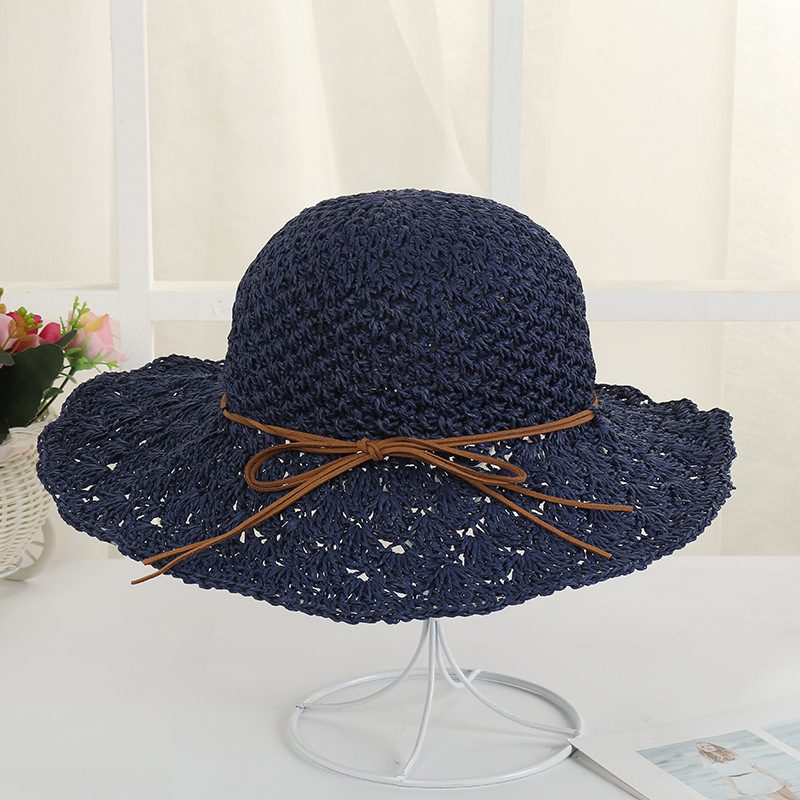 Czapka Fashion Pleciony Słomkowy Kapelusz Outdoor Seaside Big Brim Ladies