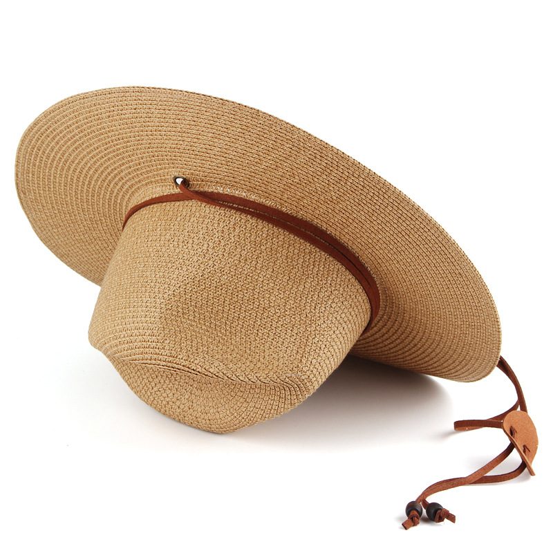 Mężczyźni I Kobiety Unisex Letnia Parasolka Słomkowy Kapelusz Z Szerokim Rondem Przeciwsłoneczny Outdoor Travel Beach Hat Personalizacja