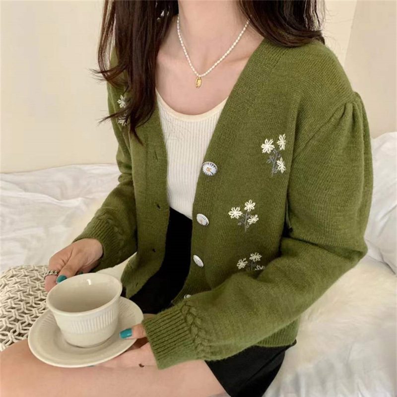 Sweter Mały Kardigan Damski Floret Fashion Nowy Wiosenny Temperament Top