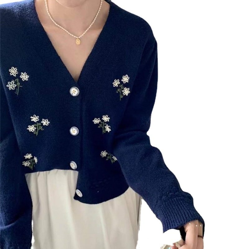 Sweter Mały Kardigan Damski Floret Fashion Nowy Wiosenny Temperament Top