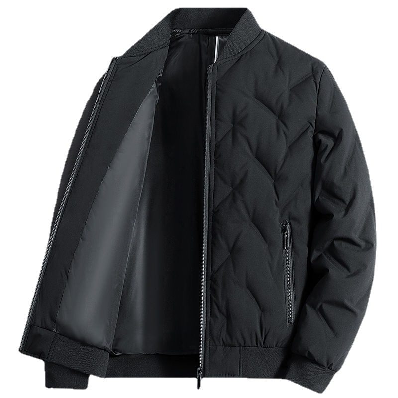 Męska Kurtka Puchowa Baseball Coat Casual Ciepła Luźna