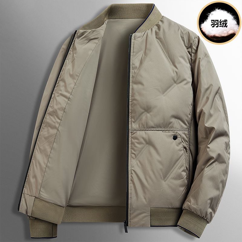 Męska Kurtka Puchowa Baseball Coat Casual Ciepła Luźna