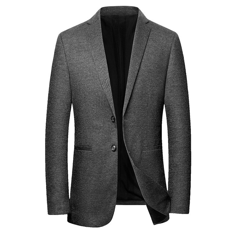 Męska Marynarka Slim Fit Jacket Jednolity Kolor Casual Jednorzędowy Zapinany Na Dwa Guziki