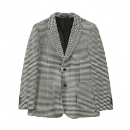 Wiosna 2024 Blazers Casual Garnitur Wąska Marynarka W Kratę Houndstooth