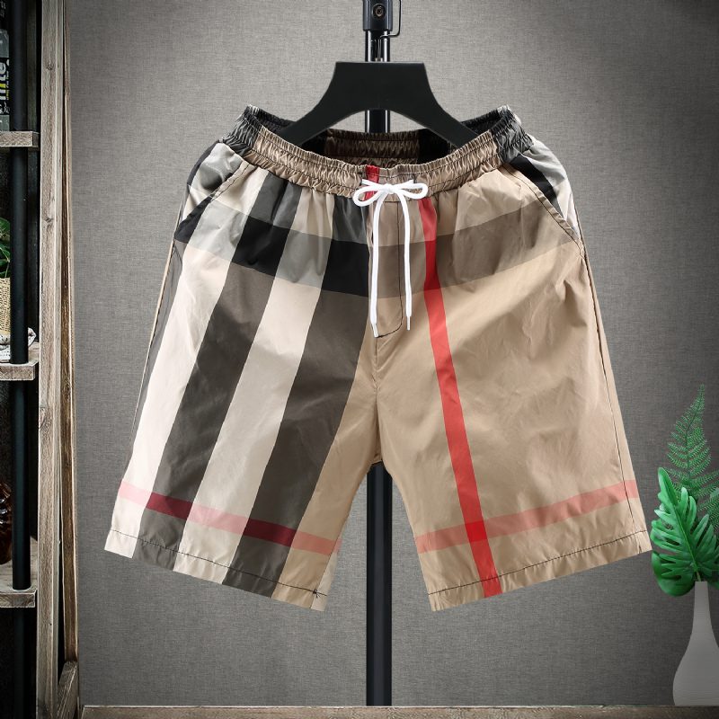 Spodenki Męskie Casual Trend Plaid Five Points Home Loose Beach