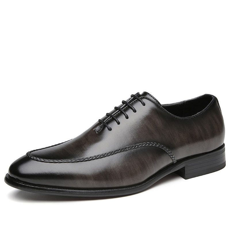 2024 Nowa Sukienka Biznesowa Buty Męskie Retro Młodzieżowe Gentleman Oxford Derby Shoes