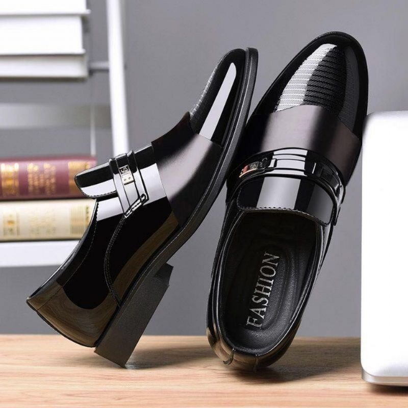 Nowe Męskie Buty Wizytowe Business Casual Fashion Pointed Toe Slip On Shoes