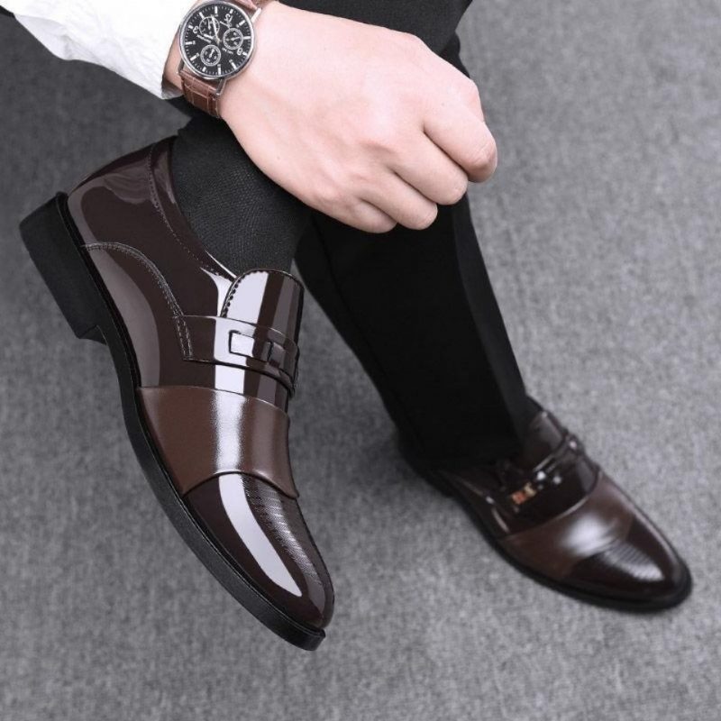 Nowe Męskie Buty Wizytowe Business Casual Fashion Pointed Toe Slip On Shoes