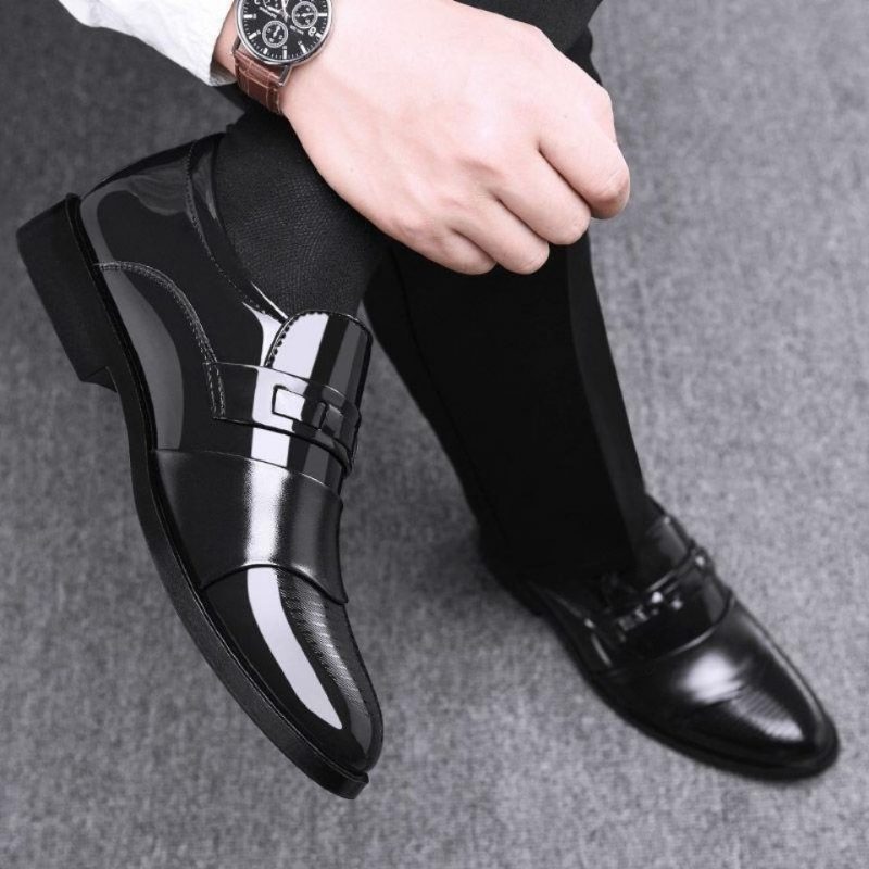 Nowe Męskie Buty Wizytowe Business Casual Fashion Pointed Toe Slip On Shoes