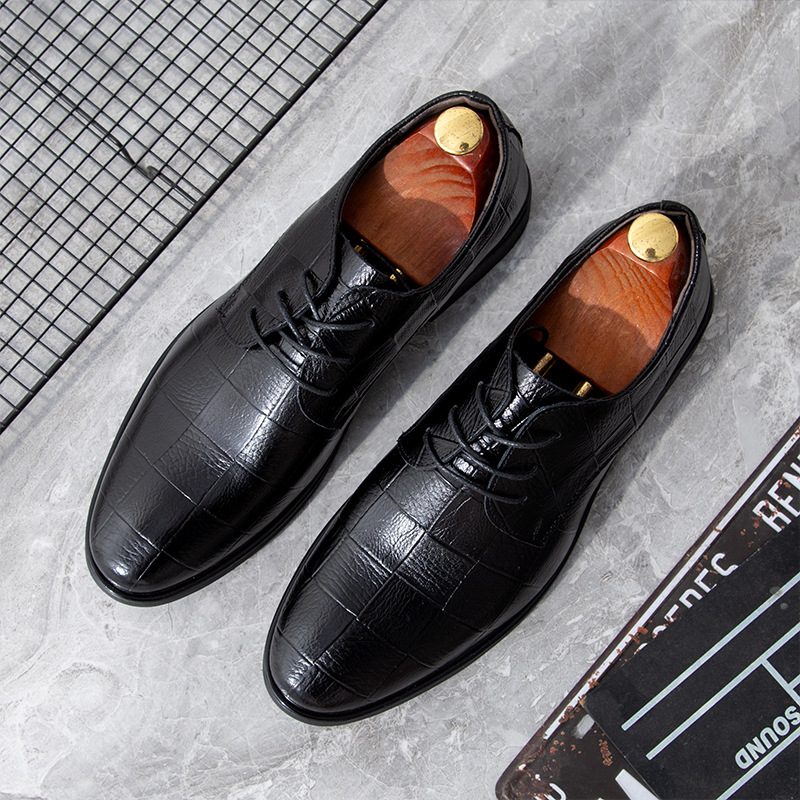 Wiosenne I Jesienne Nowe Męskie Buty Wizytowe Business Casual Duże Rozmiary Męska Formalna Sukienka Groomsmen Groom Dress Shoes