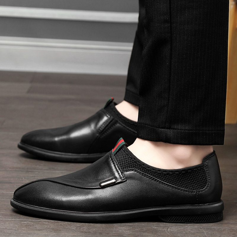 Wiosenne I Letnie Męskie Obuwie Skórzane Buty Business Casual Dress Shoes