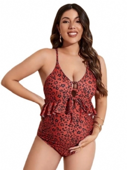 Bikini New Maternity Sexy Print Solid Color Multicolor Body Swimsuit