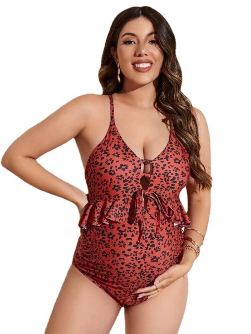 Bikini New Maternity Sexy Print Solid Color Multicolor Body Swimsuit