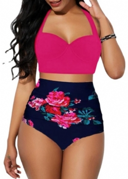 Nowy Kostium Kąpielowy Damski Z Seksownym Nadrukiem Plus Size Bikini Z Rozcięciem