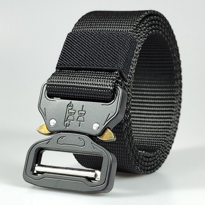 Cobra Buckle Outdoor Tactical Belt Męski Nylonowy Sportowy Pasek Z Płótna