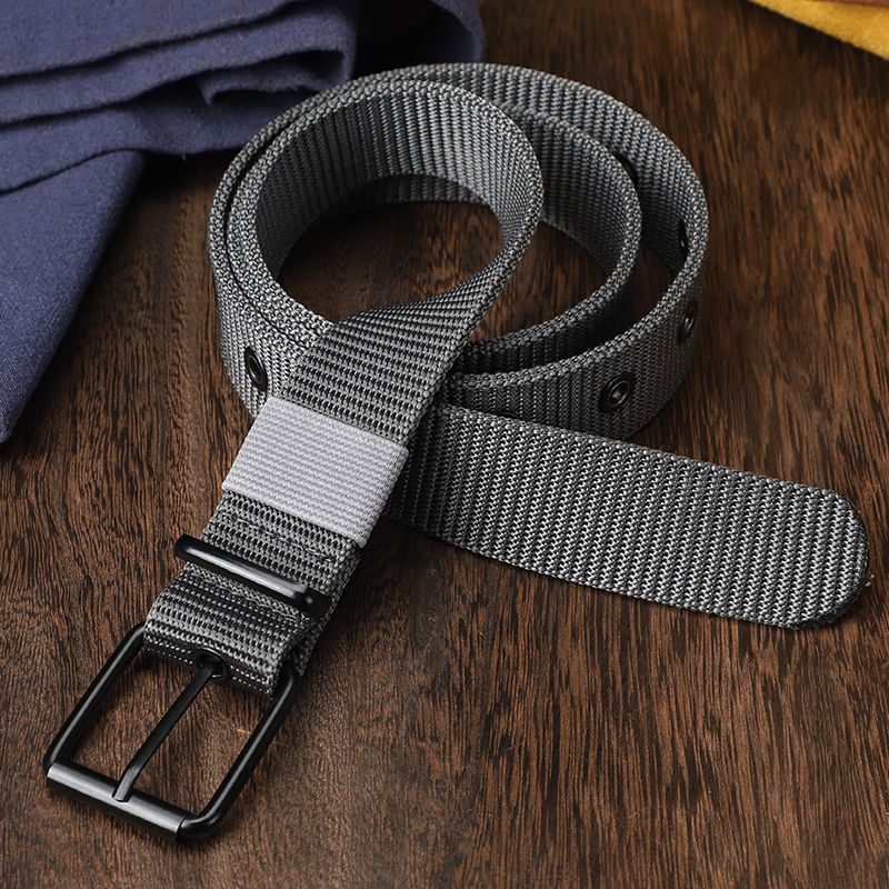 Pas Perforowany Pasek Z Płótna Męski Ze Sprzączką Student Youth Jeans Belt Extended Women