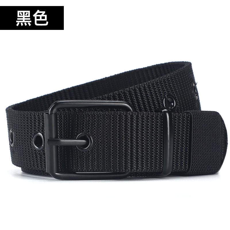 Pas Perforowany Pasek Z Płótna Męski Ze Sprzączką Student Youth Jeans Belt Extended Women