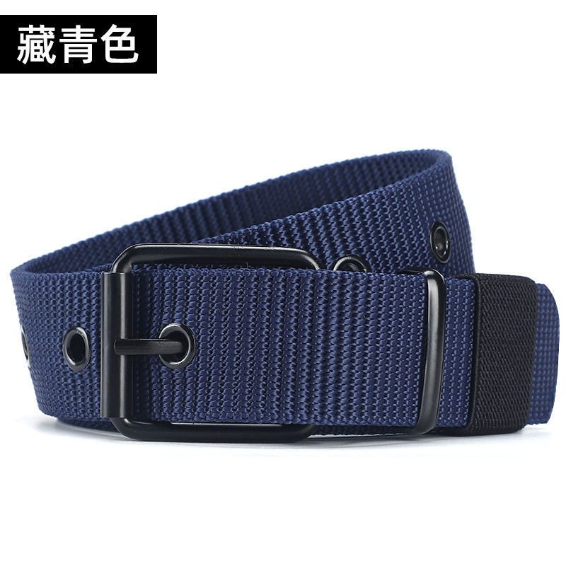 Pas Perforowany Pasek Z Płótna Męski Ze Sprzączką Student Youth Jeans Belt Extended Women