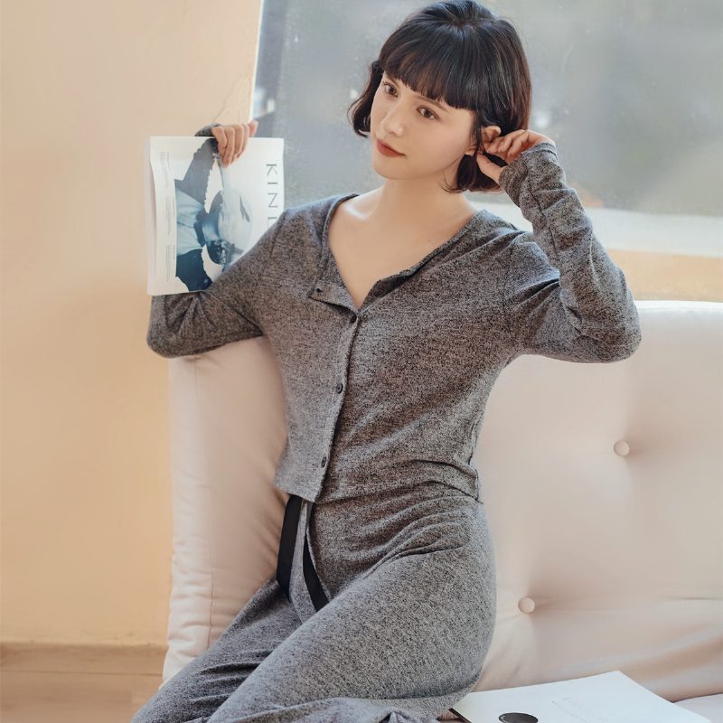 Trzyczęściowy Garnitur Damski Homewear Cardigan Camisole Pyjamas