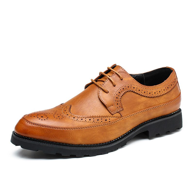 Brogue Buty Męskie New Fashion Business Dress Duże Rozmiary Oxford Rozmiar 48