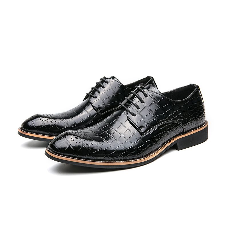 Business Casual Dress Shoes Męskie Plus Size Formalne Kamienne Buty Oxford W Jednolitym Kolorze