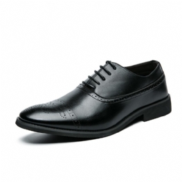 Duży Rozmiar 48 Brogue Buty Rzeźbione Męskie Spiczaste Stylista Włosów Moda Casual Dress Shoes