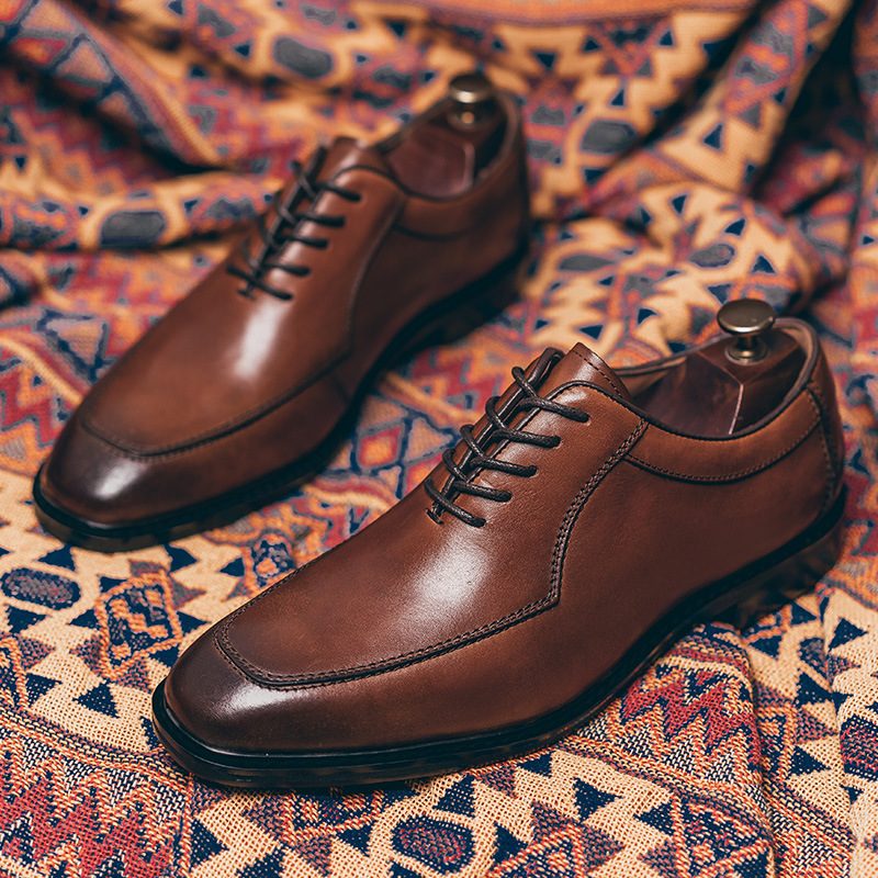 Oxford Buty Biznesowe Retro Sukienka Męskie