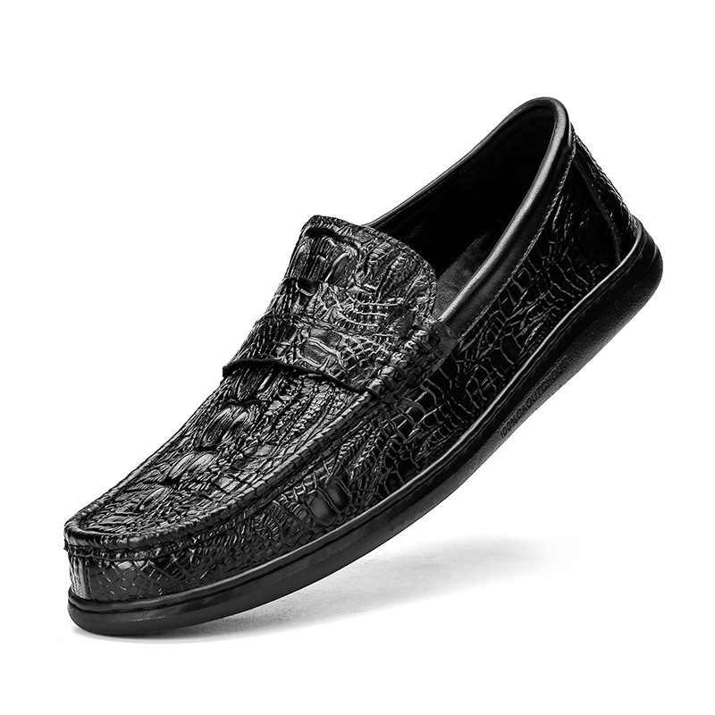 Jesienne I Zimowe Nowe Buty Doudou Męskie Skórzane Kierowcy Miękka Podeszwa Slip-on Business Casual Sukienka Duże Rozmiary