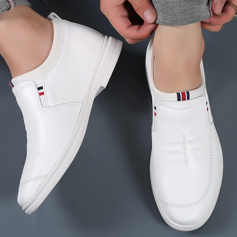 Letnie Skórzane Nowe Wiosenne I Jesienne Męskie Niewidoczne Wewnętrzne Podwyższone Buty Business Casual Dress Shoes