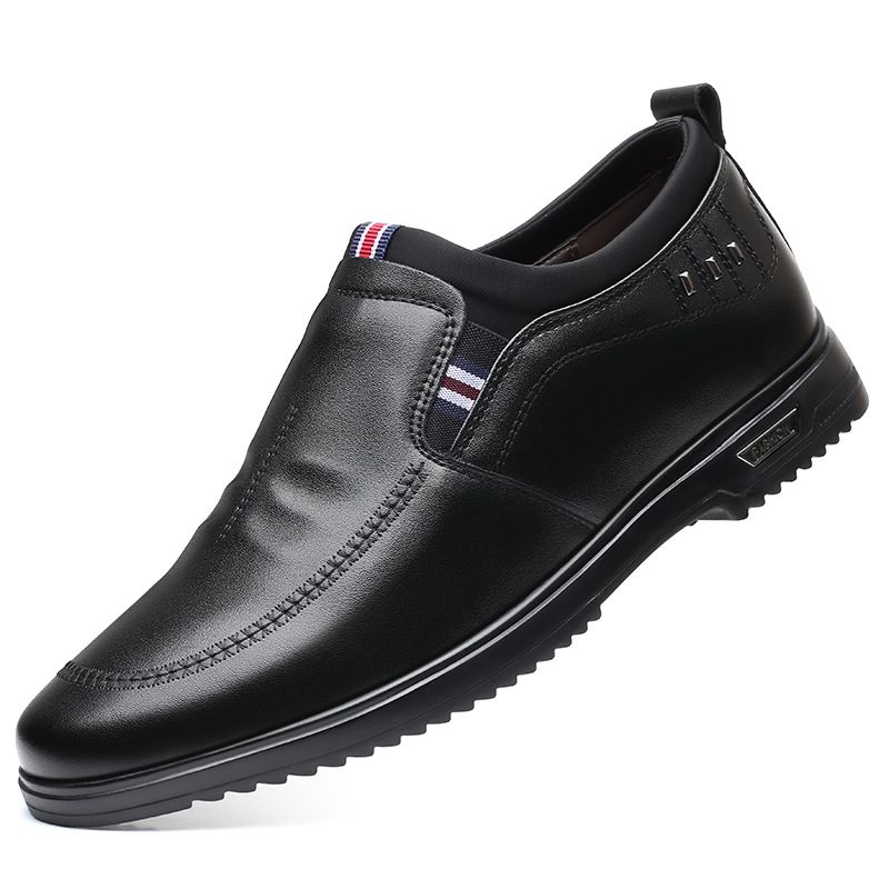 Letnie Skórzane Nowe Wiosenne I Jesienne Męskie Niewidoczne Wewnętrzne Podwyższone Buty Business Casual Dress Shoes